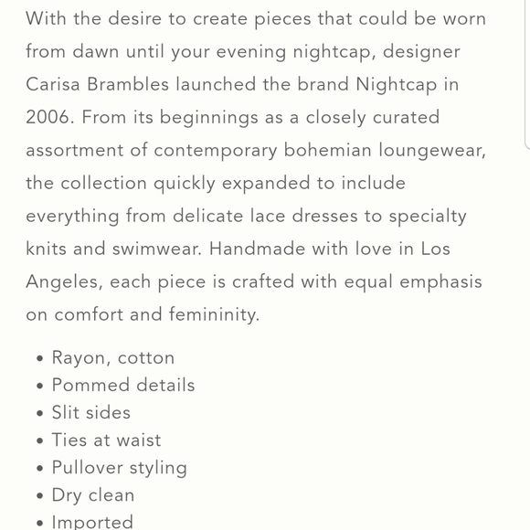 NWT Nightcap S SMALL Pommed Poppy Dress Anthro - Picture 16 of 16